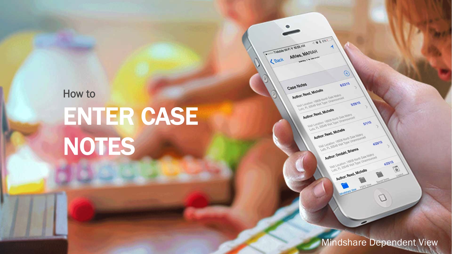 How To Enter Case Notes - Caseworker iOS Mobile App