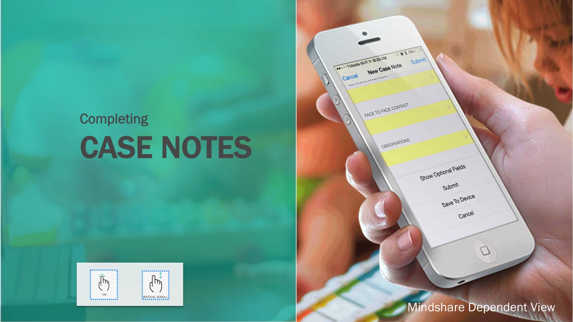 How To Enter Case Notes - Caseworker iOS Mobile App