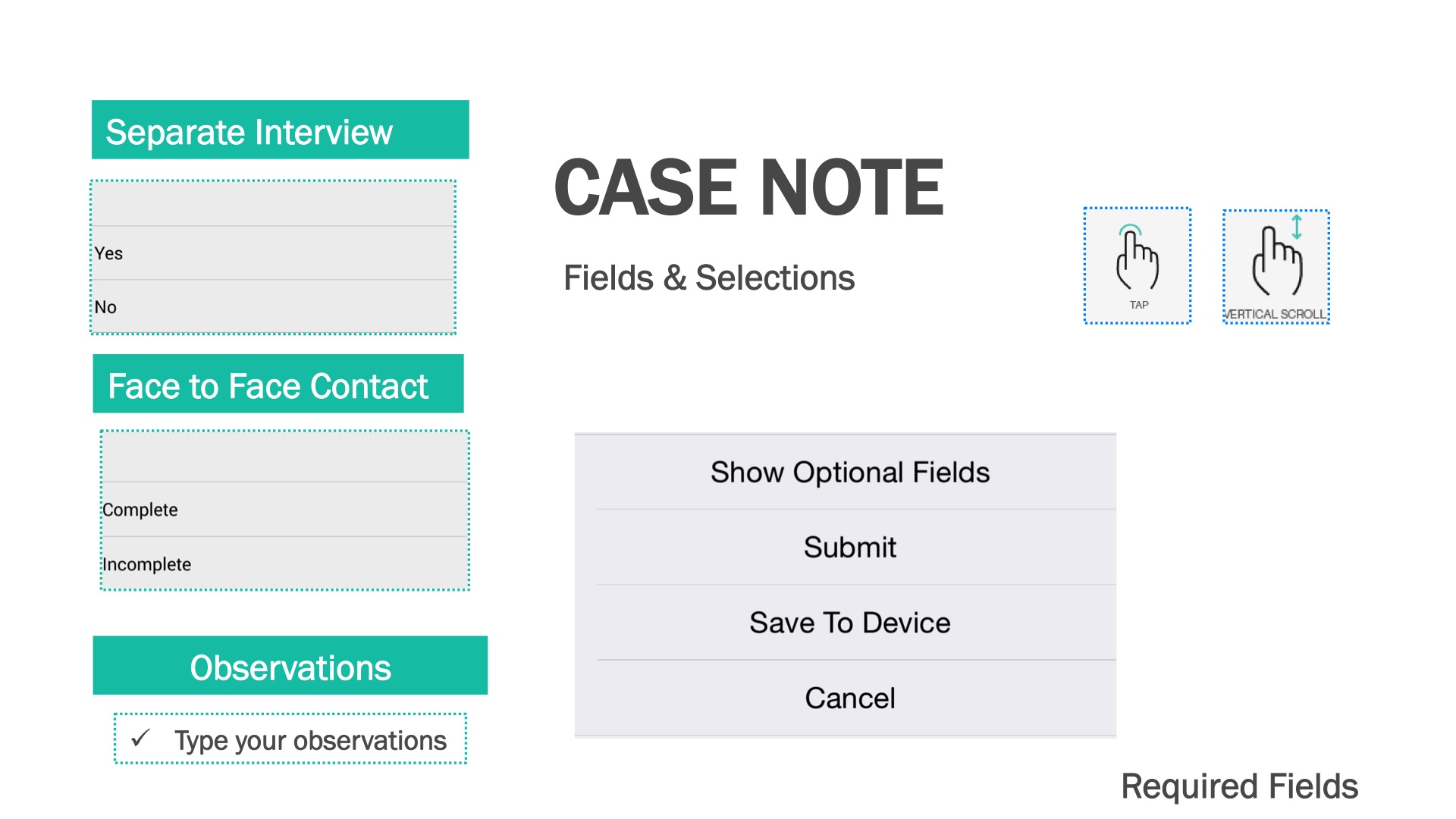 How To Enter Case Notes - Caseworker iOS Mobile App